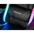 Кресло игровое компьютерное вращающееся Kruger&Matz GX-150 геймерский стул на колесах с подставкой для ног с массажером и подсветкой RGB