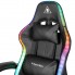 Кресло игровое компьютерное вращающееся Kruger&Matz GX-150 геймерский стул на колесах с подставкой для ног с массажером и подсветкой RGB