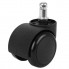 Кресло офисное компьютерное вращающееся Malatec 23286 Black стул на колесах с подставкой для ног наклоном спинки и регулятором высоты