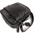 Чоловіча компактна шкіряна сумка через плече Tiding Bag M38-10131A чорна 18×21×7 — месенджер (барсетка) для документів і міста