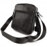Чоловіча компактна шкіряна сумка через плече Tiding Bag M38-10131A чорна 18×21×7 — месенджер (барсетка) для документів і міста