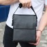 Мужская кожаная сумка мессенджер Tiding Bag 35775 черная 21.5x25x7 — барсетка через плечо для документов