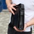 Мужская кожаная сумка мессенджер Tiding Bag 35775 черная 21.5x25x7 — барсетка через плечо для документов