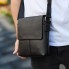 Мужская кожаная сумка мессенджер Tiding Bag 48450 21×23×5.5 черная — сумка планшет через плечо с клапаном