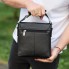 Мужская кожаная сумка мессенджер Tiding Bag 48450 21×23×5.5 черная — сумка планшет через плечо с клапаном