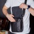 Мужская кожаная сумка мессенджер с клапаном Tiding Bag TD-20033 черная 24×20×6 — планшет через плечо для документов и города