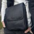 Мужская кожаная сумка мессенджер с клапаном Tiding Bag TD-20033 черная 24×20×6 — планшет через плечо для документов и города