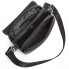 Мужская кожаная сумка мессенджер с клапаном Tiding Bag TD-20033 черная 24×20×6 — планшет через плечо для документов и города
