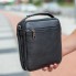 Мужская кожаная сумка через плечо Bexhill BX-14660 — компактная барсетка мессенджер черная