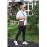 Мужская кожаная сумка через плечо Tiding Bag TD-81020 коричневая — городская барсетка мессенджер 24×20×6