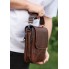 Мужская кожаная сумка через плечо Tiding Bag TD-81020 коричневая — городская барсетка мессенджер 24×20×6