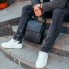 Мужская кожаная сумка мессенджер Tiding Bag 75-5271 черная 22×26×6 — удобная сумка планшет через плечо