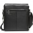 Мужская кожаная сумка мессенджер Tiding Bag 75-5271 черная 22×26×6 — удобная сумка планшет через плечо