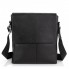 Мужская кожаная сумка планшет через плечо Tiding Bag SK A75-181 черная 23×26×6 — удобный мессенджер для документов и города