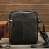 Мужская кожаная сумка планшет через плечо Tiding Bag LA3314-1BL компакный черный мессенджер для города