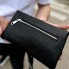 Черная мужская сумка бананка Tiding Bag TD-54928 из натуральной кожи, поясная сумка для телефона и карт 25×14×8 см