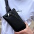 Черная мужская сумка бананка Tiding Bag TD-54928 из натуральной кожи, поясная сумка для телефона и карт 25×14×8 см