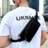 Черная мужская сумка бананка Tiding Bag TD-54928 из натуральной кожи, поясная сумка для телефона и карт 25×14×8 см