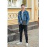 Кожаная мужская барсетка через плечо Tiding Bag BON6165 черная 19×22×5 — компактная сумка мессенджер