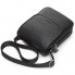 Мужская кожаная сумка мессенджер Tiding Bag TD-23433 24×20×6 черная — барсетка через плечо с клапаном