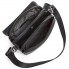 Мужская кожаная сумка мессенджер Tiding Bag TD-23433 24×20×6 черная — барсетка через плечо с клапаном