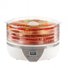 Сушилка электрическая для овощей фруктов грибов и мяса Quigg XJ-14709C0 дегидратор на 350 Вт 5 лотков терморегулятор с таймером ЖК дисплей Сушилка электрическая для овощей фруктов грибов и мяса Quigg XJ-14709C0 дегидратор на 350 Вт 5 лотков терморегулятор с таймером ЖК дисплей