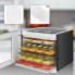 Сушилка электрическая для овощей фруктов грибов и мяса Clatronic DR 3773 сушильный шкаф дегидратор на 450 Вт терморегулятор 6 поддонов для сушки 2,6 кг продуктов