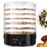 Сушилка электрическая для овощей фруктов грибов и мяса Mozano Food Dehydrator Black дегидратор на 500 Вт 6 лотков терморегулятор