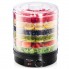 Сушилка электрическая для овощей фруктов грибов и мяса Mozano Food Dehydrator Black дегидратор на 500 Вт 6 лотков терморегулятор