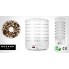Сушилка электрическая для овощей фруктов грибов и мяса Mozano Food Dehydrator White дегидратор на 500 Вт 6 лотков терморегулятор