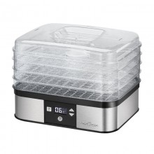 Сушилка электрическая для овощей фруктов грибов и мяса Profi Cook PC-DR 1116 дегидратор на 350 Вт на 4 лотка терморегулятор таймер и ЖК дисплей Сушилка электрическая для овощей фруктов грибов и мяса Profi Cook PC-DR 1116 дегидратор на 350 Вт на 4 лотка терморегулятор таймер и ЖК дисплей