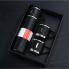 Подарунковий набір Vacuum Flask SET вакуумний термос з нержавіючої сталі 3 чашки Чорний
