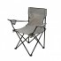 Стул раскладной для рыбалки и кемпинга со спинкой Camping quad chair HX 001 складное кресло с подстаканником и металлическим каркасом нагрузка 120 кг Серый