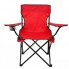 Стул раскладной для рыбалки и кемпинга со спинкой Camping quad chair HX 001 складное кресло с подстаканником и металлическим каркасом нагрузка 120 кг Красный