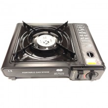 Настольная портативная газовая плита Portable Gas Stove BDZ-155-A туристическая горелка с пьезоподжигом на цанговых баллончиках и с переходником на баллон в кейсе Настольная портативная газовая плита Portable Gas Stove BDZ-155-A туристическая горелка с пьезоподжигом на цанговых баллончиках и с переходником на баллон в кейсе