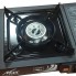Настольная портативная газовая плита Portable Gas Stove Max туристическая горелка с пьезоподжигом на цанговых баллончиках и с переходником на баллон + кейс