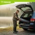 Складное кресло для рыбалки Trizand 27519 до 120 кг с подлокотниками, подстаканником и чехлом Серо-черное