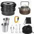 Набор туристической посуды Camping cooking DM 308 для походов кемпинга и путешествий с сумкой Черный
