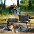 Набор туристической посуды Camping cooking DM 308 для походов кемпинга и путешествий с сумкой Черный