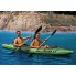 Надувная ПВХ лодка Intex Challenger K2 68306 двухместная байдарка каяк с килем надувным дном с веслами и насосом 351 х 76 х 38 см