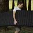 Туристичний надувний складний матрац Trizand 21071 односпальний килимок каремат із вбудованим насосом для сну в намет та для польових умов 190х60х12 см із сумкою