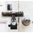 Навесной замок с датчиком вибрации и сиреной Alarm Lock EL-2126 металлический всепогодный влагозащищенный для гаража велосипеда или на дверь дачи и дома