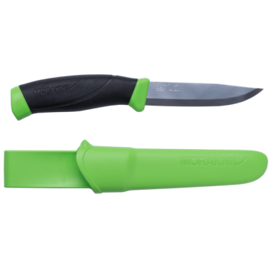Нож походный туристический MORA Morakniv Companion Green для выживания кемпинга и дома нескладной из нержавеющей стали с ножнами на ремень
