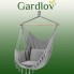 Подвесное кресло со спинкой и подушками Gardlov 20937 качели садовые уличные для дачи или дома размеры 130 х 97 см Серый