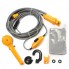 Переносний автомобільний душ Automobile Shower Set YD104 портативний для дачі та похідних умов живлення від прикурювача 12В гачок для фіксації