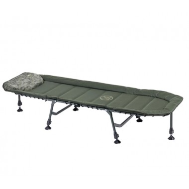 Раскладушка туристическая Mivardi Bedchair CamoCODE Express 6 раскладная походная кровать с подушкой алюминиевым каркасом и нагрузкой 120 кг