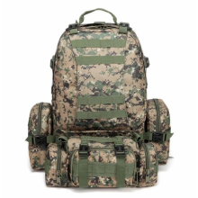 Рюкзак мужской тактический Tactical Backpack B08 55 л Пиксель с 3 съемными подсумками, системой MOLLE и регулируемыми ремнями