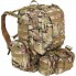 Рюкзак тактический мужской Trizand HQ 8923 Multicam 45 л с 3 съемными подсумками, системой MOLLE и быстрым сбросом