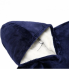 Толстовка плед с капюшоном Huggle Hoodie Ultra Plush Blanket мужская и женская плюшевая кофта с рукавами размер Oversize Синий