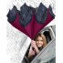 Зонт мужской и женский складной Wonderdry Umbrella 78 см ветрозащитный обратного сложения стальной корпус двойной купол Бордовый
